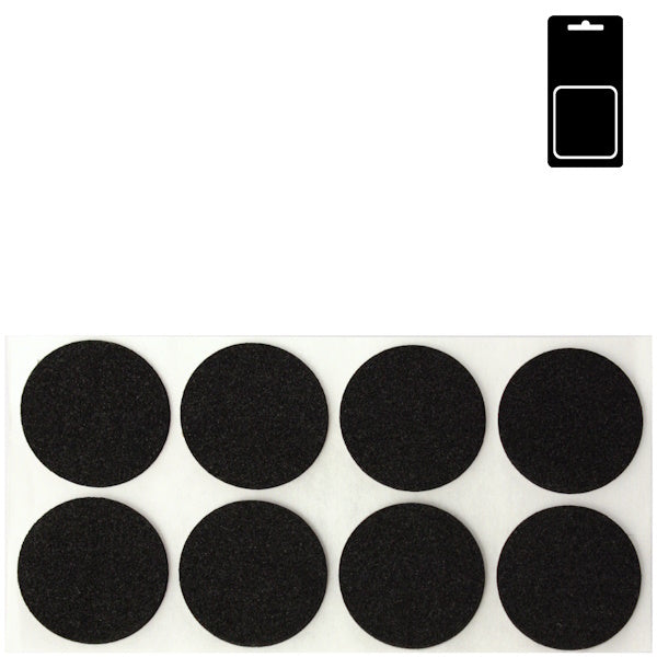 SODIFER FELTRINI ANTISCIVOLO ADESIVI IN GOMMA NERA IN CONF.BLISTER