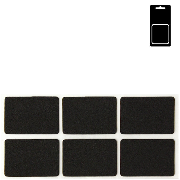 SODIFER FELTRINI ANTISCIVOLO ADESIVI IN GOMMA NERA IN CONF.BLISTER