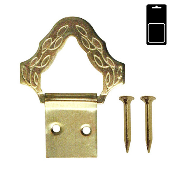 SODIFER ATTACCAGLIE BAROCCO IN FERRO OTTONATO CON CHIODO IN BLISTER