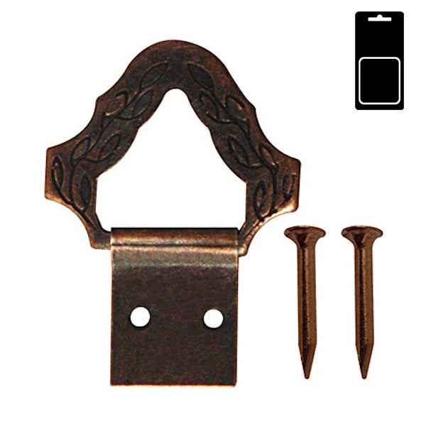 SODIFER ATTACCAGLIE BAROCCO IN FERRO BRONZATO CON CHIODO IN BLISTER