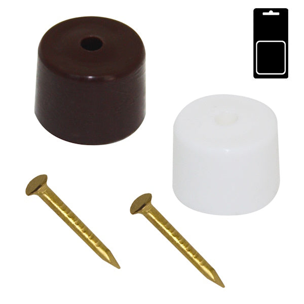 SODIFER REGGIPIANI TONDI IN PLASTICA CON CHIODO IN CONF.BLISTER DA PZ24