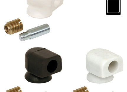 SODIFER SOSTEGNI A VENTOSA CON PERNO E BUSSOLA OTTONATA BLISTER DA PZ6