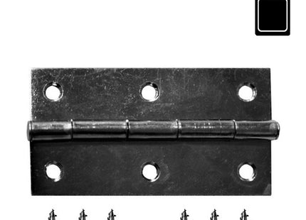 SODIFER CERNIERE RETTANGOLARI IN FERRO LUCIDO CON VITI IN BLISTER