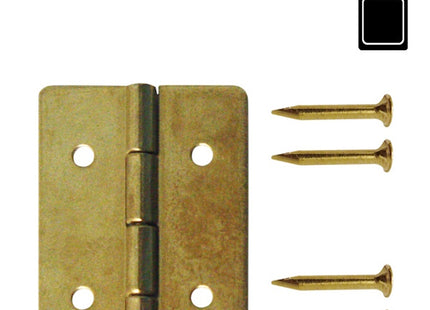 SODIFER CERNIERE A FOGLIA SEMPLICE IN FERRO OTTONATO IN CONF.BLISTER