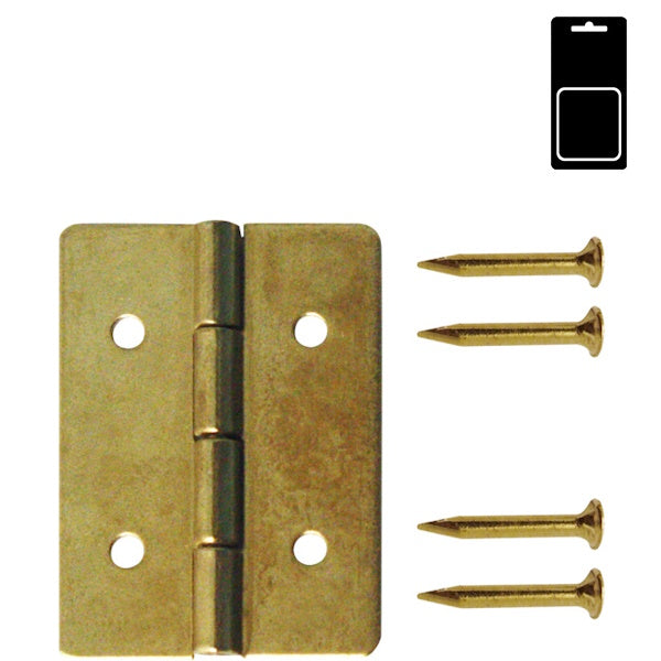 SODIFER CERNIERE A FOGLIA SEMPLICE IN FERRO OTTONATO IN CONF.BLISTER
