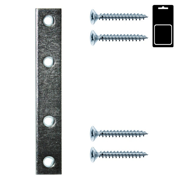 SODIFER LASTRINE DIRITTE IN FERRO ZINCATO CON VITI IN CONF.BLISTER