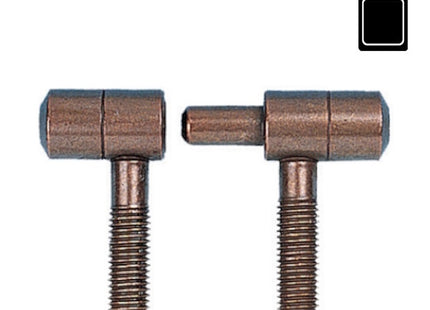 SODIFER CERNIERE ANUBA A VITE IN ACCIAIO BRONZATO IN BLISTER PZ 4