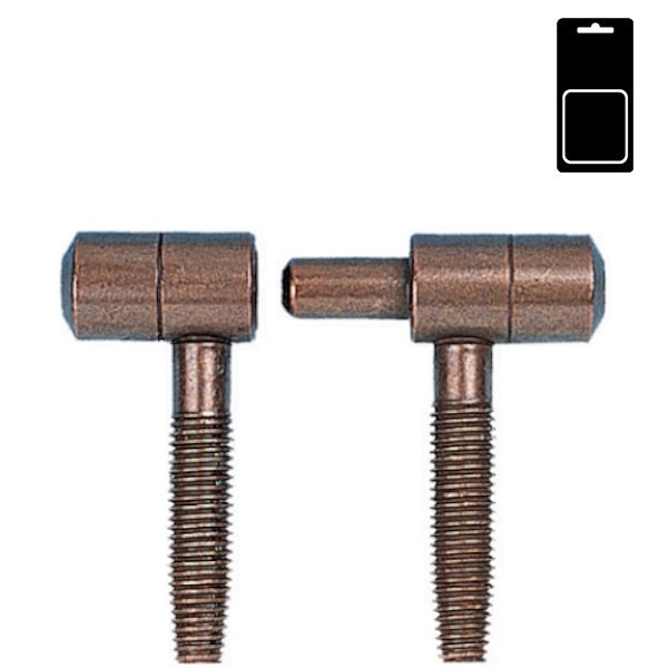 SODIFER CERNIERE ANUBA A VITE IN ACCIAIO BRONZATO IN BLISTER PZ 4