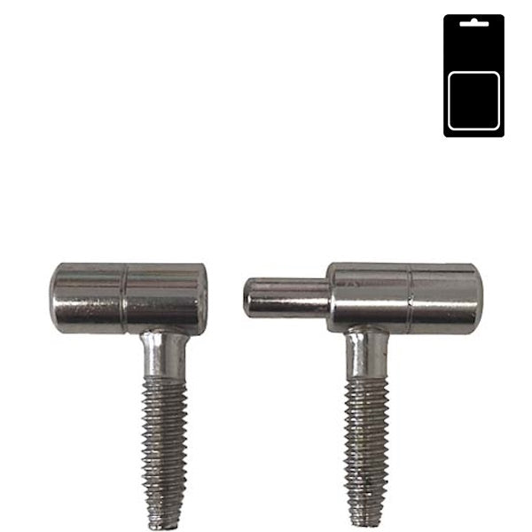 SODIFER CERNIERE ANUBA A VITE IN ACCIAIO NICHELATO IN BLISTER DA PZ 4