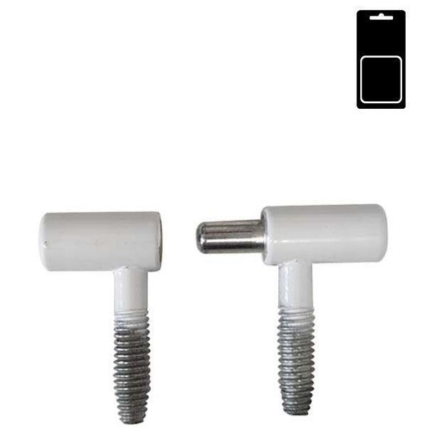 SODIFER CERNIERE ANUBA A VITE IN ACCIAIO BIANCO IN CONF.BLISTER DA PZ 4