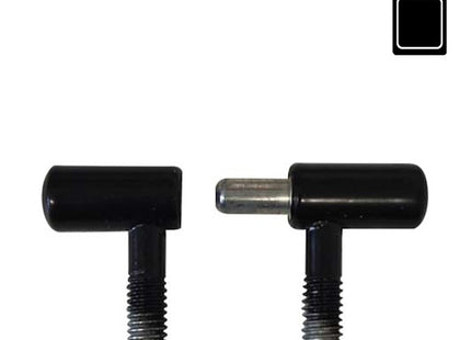 SODIFER CERNIERE ANUBA A VITE IN ACCIAIO NERO IN BLISTER DA PZ 4