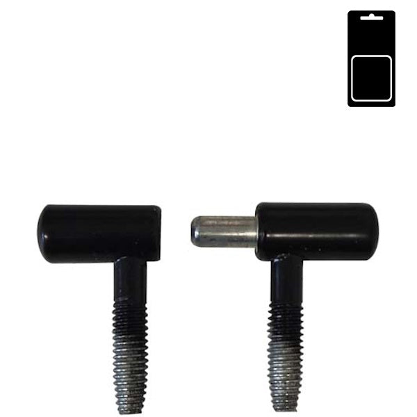 SODIFER CERNIERE ANUBA A VITE IN ACCIAIO NERO IN BLISTER DA PZ 4