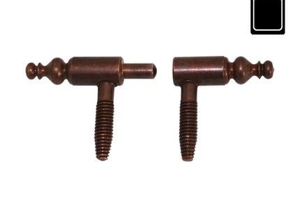 SODIFER CERNIERE ANUBA BAROCCO A VITE IN ACCIAIO BRONZATO BLISTER DA PZ2