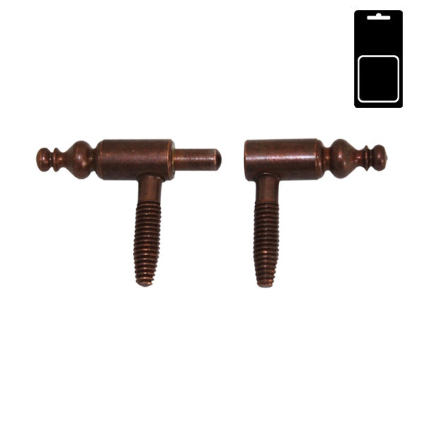 SODIFER CERNIERE ANUBA BAROCCO A VITE IN ACCIAIO BRONZATO BLISTER DA PZ2