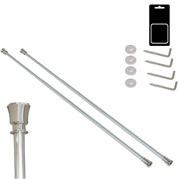 SODIFER BACCHETTE REGGITENDE A MOLLA NICHELATE LUCIDE CM40 CONF.PZ2*