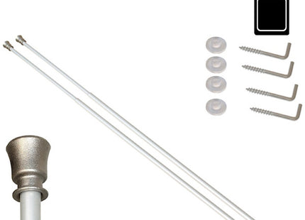 SODIFER BACCHETTE REGGITENDE A MOLLA NICHELATE SATINATE