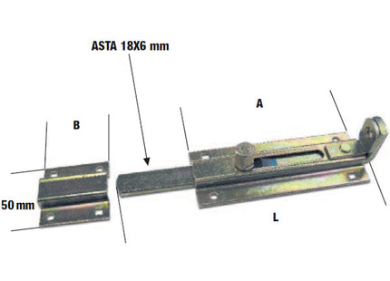 MINUTEX CATENACCIO PORTALUCCHETTO IN ACCIAIO ZINCATO BIANCO