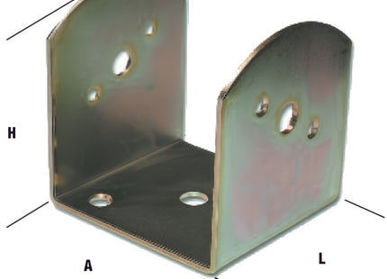 MINUTEX STAFFA PER TRAVI FORI D.MM13 IN ACCIAIO ZINCATO