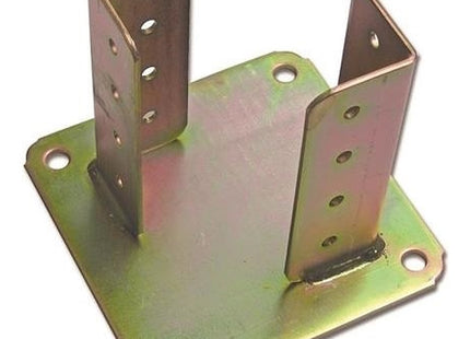 MINUTEX SUPPORTO PER TRAVI CON PIASTRA DI FISSAGGIO IN ACCIAIO ZINCATO