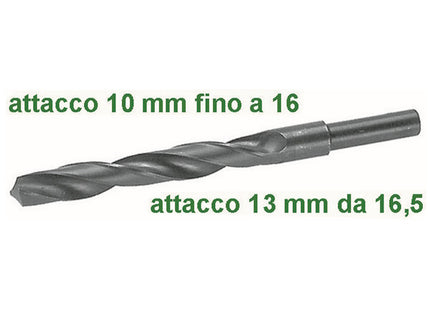 SCU PUNTA ELICOIDALE A CODOLO RIDOTTO IN HSS