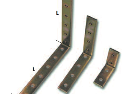 MINUTEX PIASTRA FORATA DI RINFORZO PIEGATA PESANTE IN ACCIAIO ZINCATO