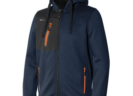 ISSA FELPA CON ZIP LUNGA TUBE COLORE BLU