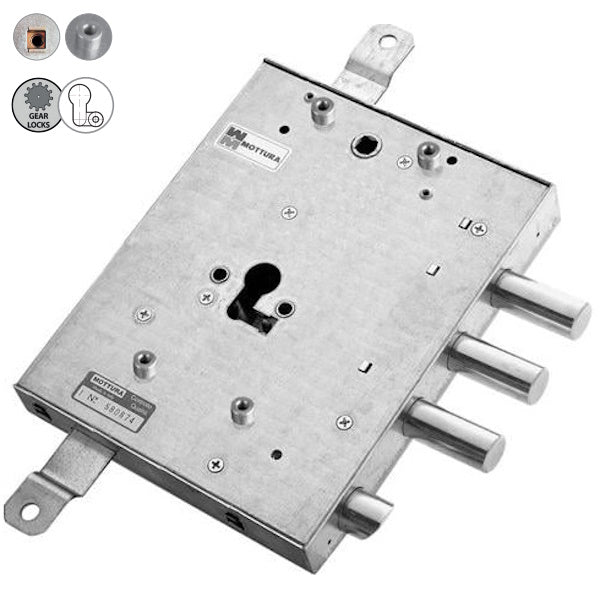 MOTTURA SERRATURA APPLICARE TRIPLICE ENTRATA MM89 ART.89.4571