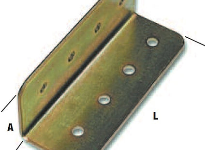 MINUTEX PIASTRA ANGOLARE IN ACCIAIO ZINCATO