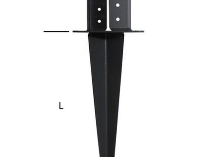 MINUTEX SUPPORTO TRAVI ANCORAGGIO AL TERRENO VERNICIATO GRIGIO GRAFITE