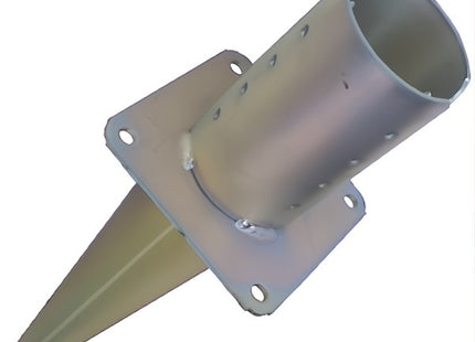 MINUTEX SUPPORTO TRAVI TONDE PER ANCORAGGIO AL TERRENO ACCIAIO ZINCATO