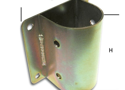 MINUTEX SUPPORTO TONDO PER PARAPETTO PER TRAVI IN ACCIAIO ZINCATO