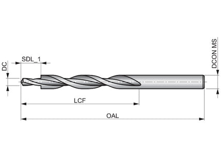 DORMER PUNTA A GRADINO A402 IN HSS A 180° PER VITI TC