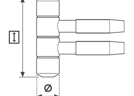 AGB CERNIERA ANUBA PER LEGNO IN OTTONE VERNICIATO