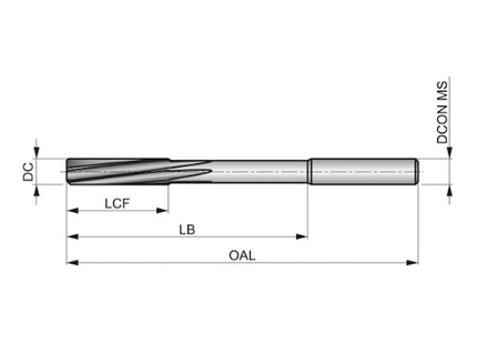 DORMER ALESATORE MACCHINA COD.CILINDRICO B180 HSS-E DIN 212