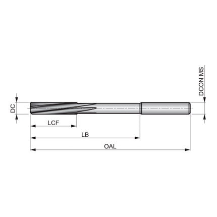 DORMER ALESATORE MACCHINA COD.CILINDRICO B180 HSS-E DIN 212