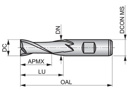 DORMER FRESA C139 CILINDRICA 2T PER CAVE HSS-E PM D.MM20,0X104