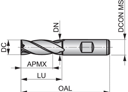 DORMER FRESA C247 CILINDRICA PER FINITURA HSS-E PM DIN844K
