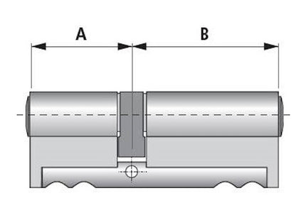 DIERRE CILINDRO CHIAVE-POMOLO NEW POWER CON 3 CHIAVI NORMALI