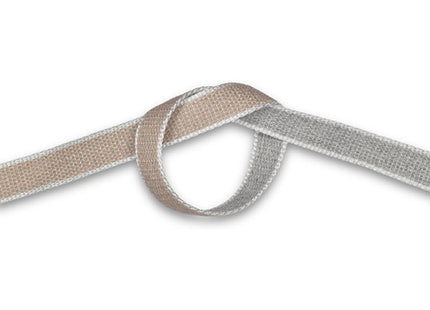 CINTINO PER TAPPARELLE IN COTONE BICOLORE GRIGIO/BEIGE