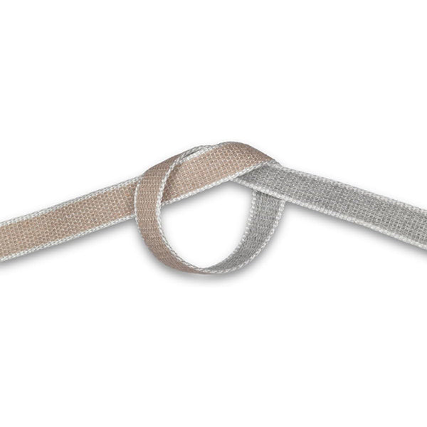 CINTINO PER TAPPARELLE IN COTONE BICOLORE GRIGIO/BEIGE