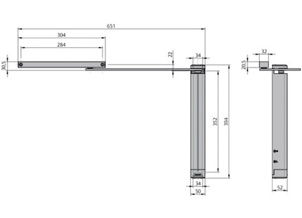 ASSA ABLOY CHIUDICANCELLO VERTICALE SERIE DC630G