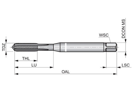 DORMER MASCHIO MACCHINA E201 HSS-E FORI CIECHI/PASSANTI