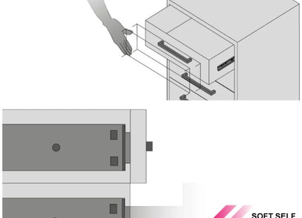 RAM GUIDE PER CASSETTI ESTRAZIONE TOTALE SOFT-SELF CLOSING KG30