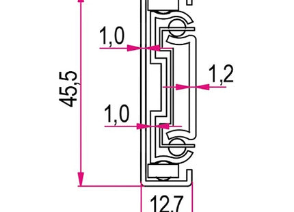 RAM GUIDE PER CASSETTI ESTRAZIONE TOTALE SOFT-SELF CLOSING KG30