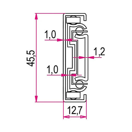 RAM GUIDE PER CASSETTI ESTRAZIONE TOTALE SOFT-SELF CLOSING KG30