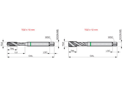 DORMER MASCHIO MACCHINA E473 HSS-E PM PER ALLUMINIO FORI CIECHI
