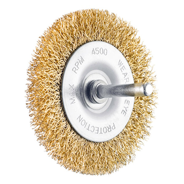 SIT SPAZZOLA CIRCOLARE IN ACCIAIO OTTONATO CON GAMBO