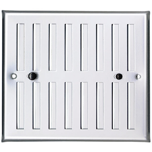 LA VENTILAZIONE GRIGLIA ALLUMINIO CON DOSATORE ARIA MM190X168 GRIGIO