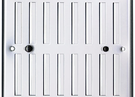 LA VENTILAZIONE GRIGLIA ALLUMINIO CON DOSATORE ARIA MM240X 70 GRIGIO