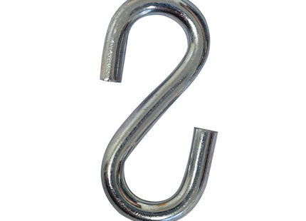 GANCIO AD ESSE IN ACCIAIO ZINCATO BIANCO